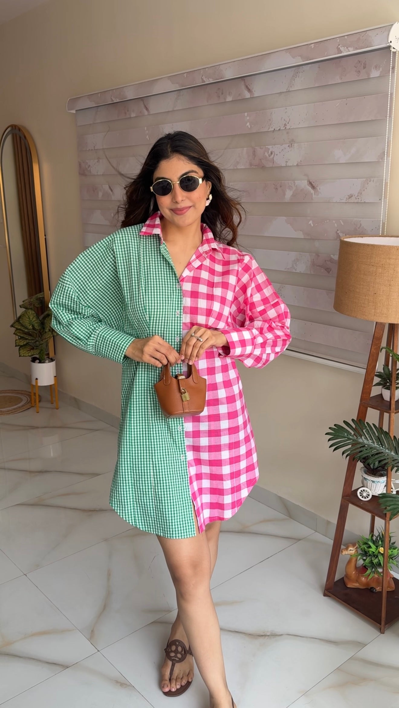 The Gingham Shirt Dress