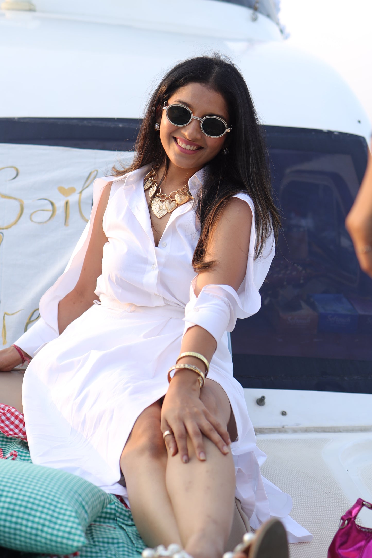 The DEEPU white co-ord set