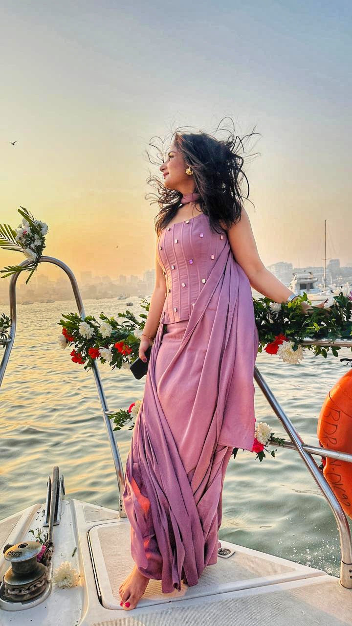 The “KIKI” corset draped dress