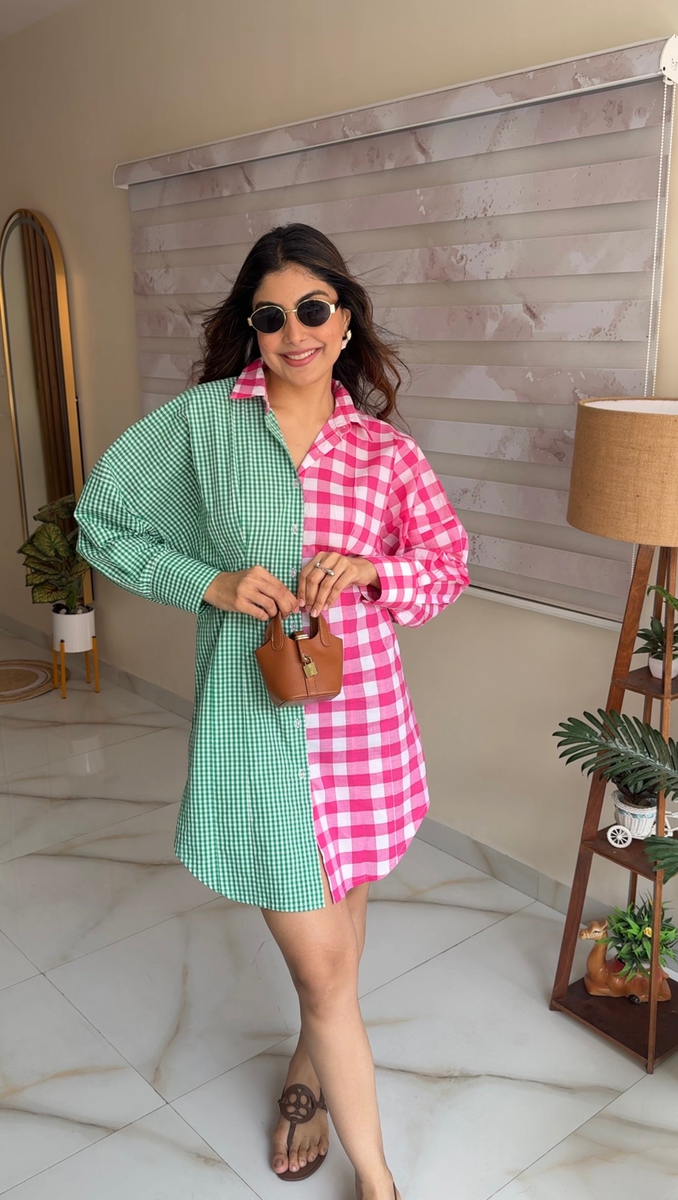The Gingham Shirt Dress