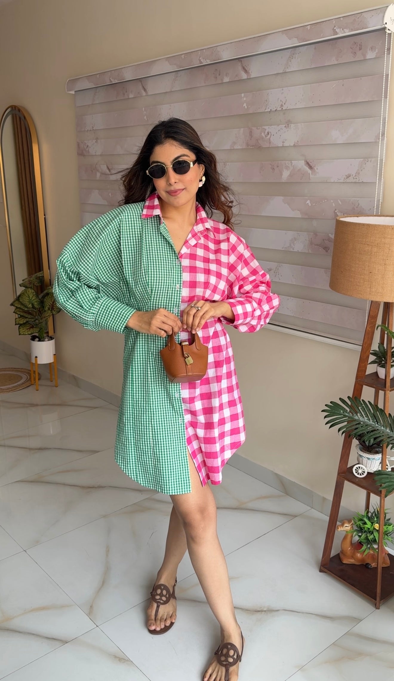 The Gingham Shirt Dress