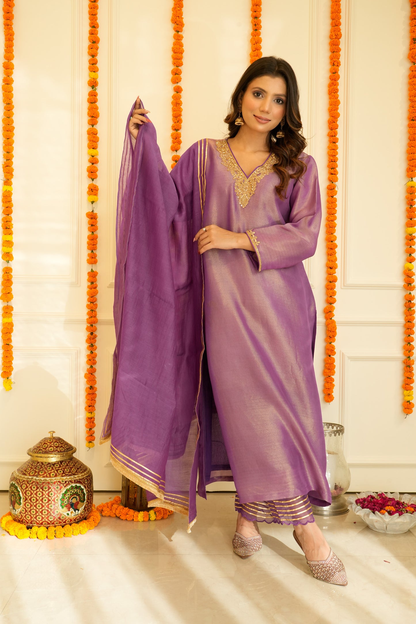 Purple Tissue Suit