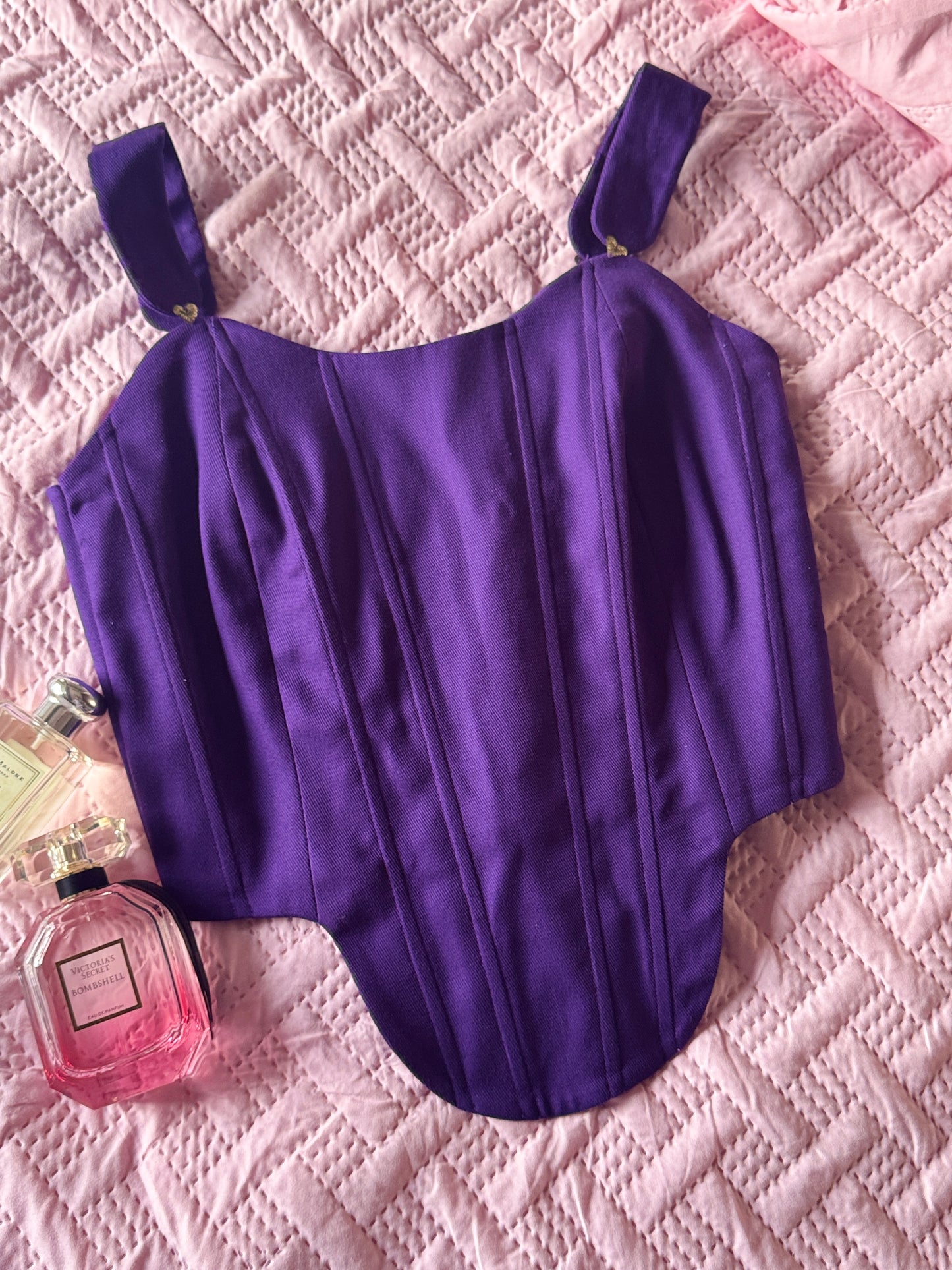 The sailor purple corset
