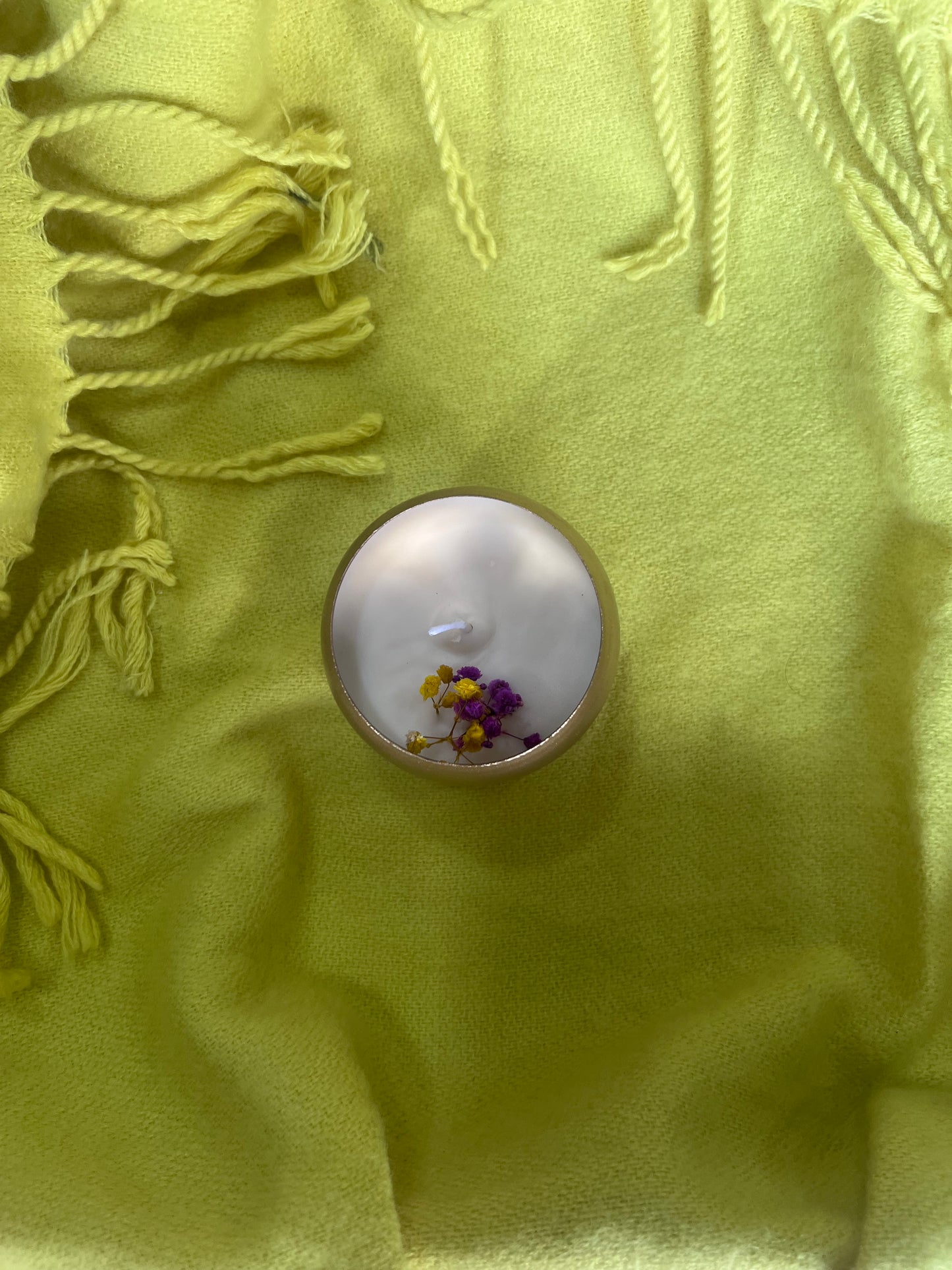 Mini brass candle notes of jasmine