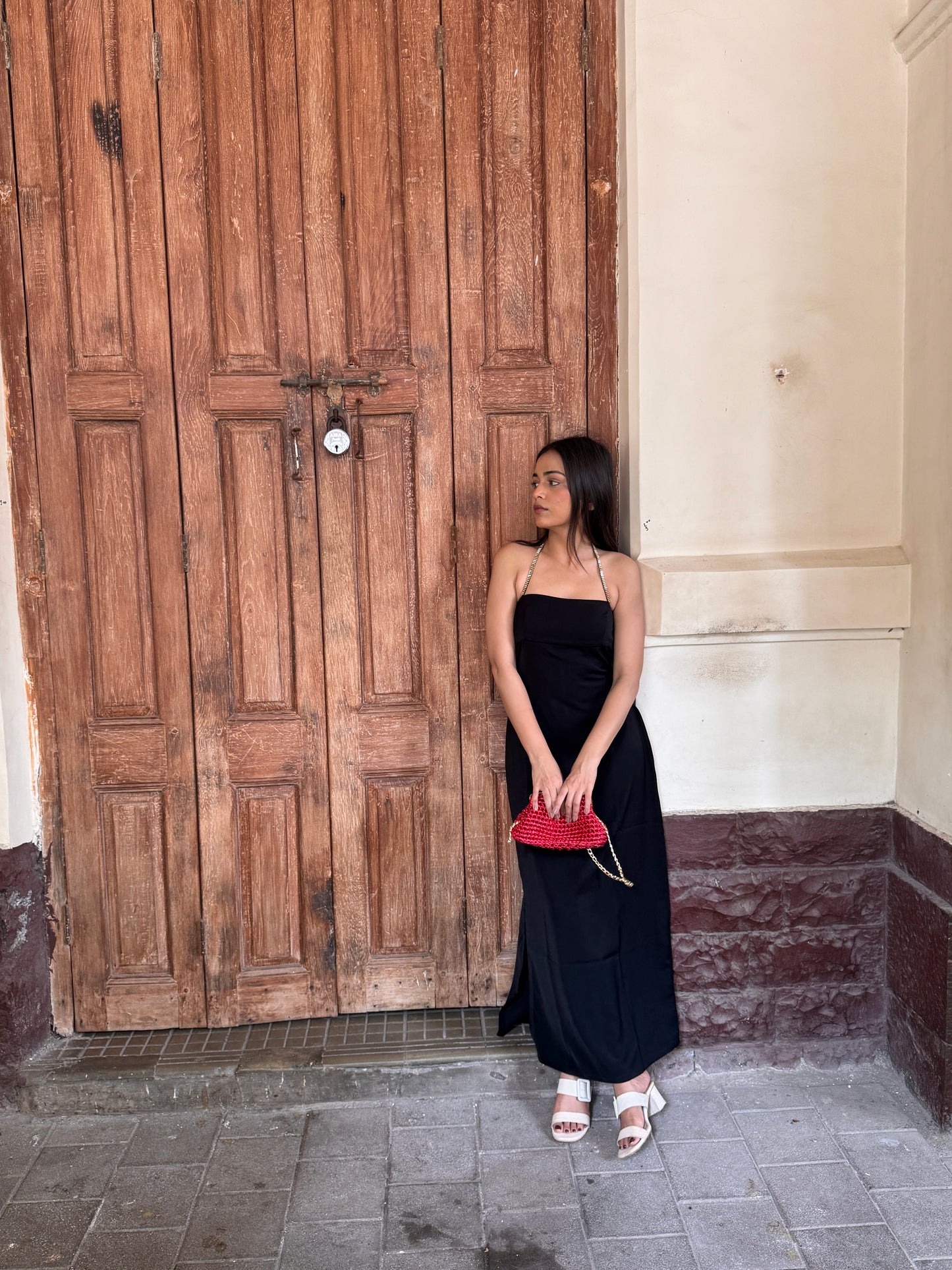 The Noor straps black dress