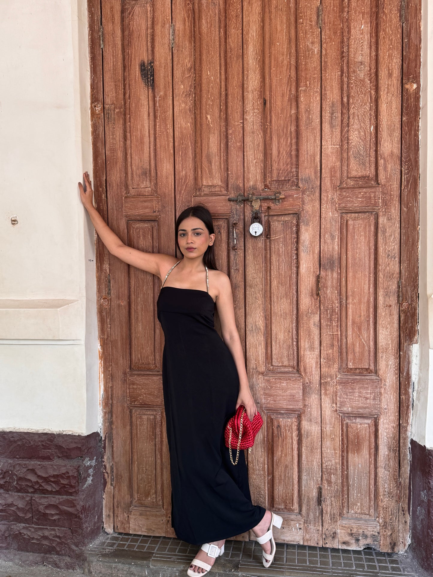 The Noor straps black dress