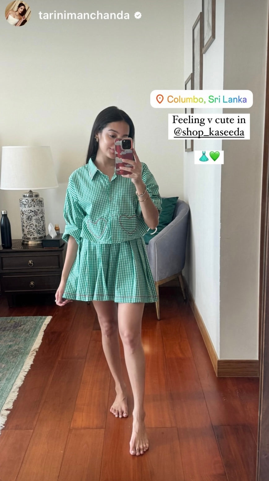 Gingham craze 3 pc set