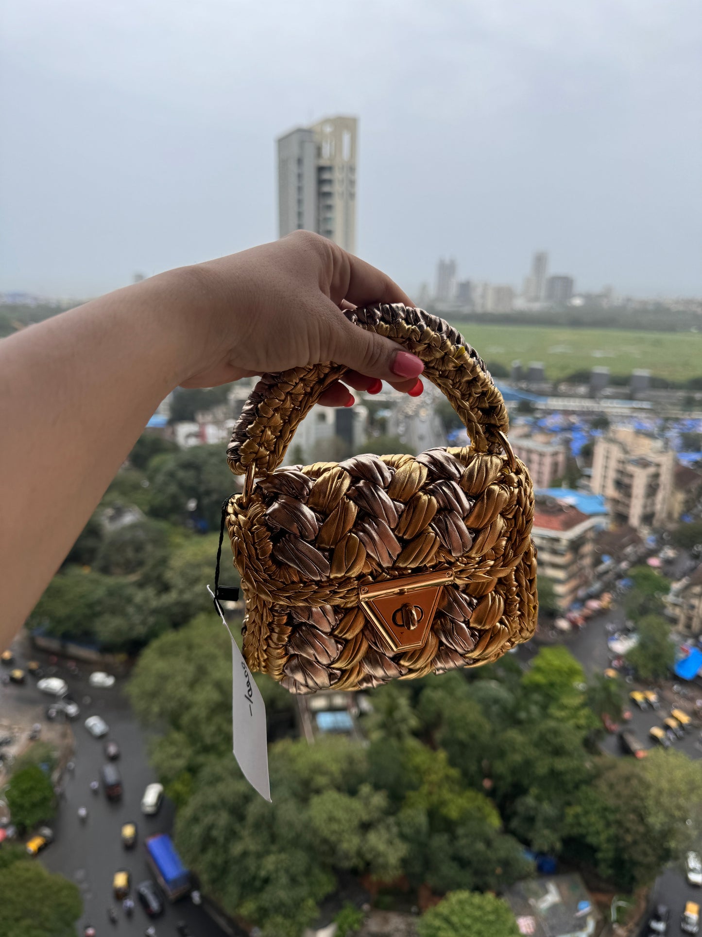 Gold All metallic Bag