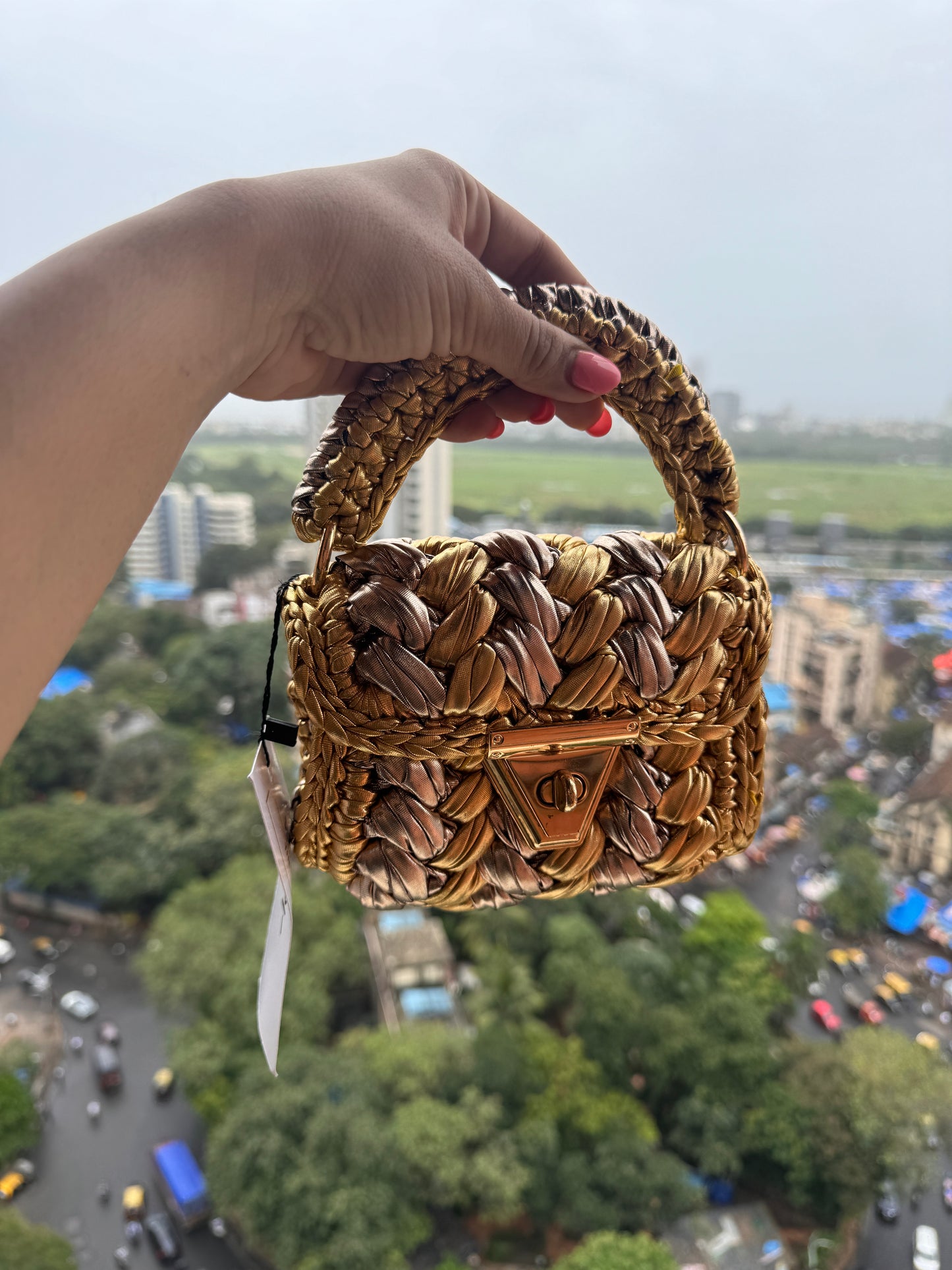 Gold All metallic Bag