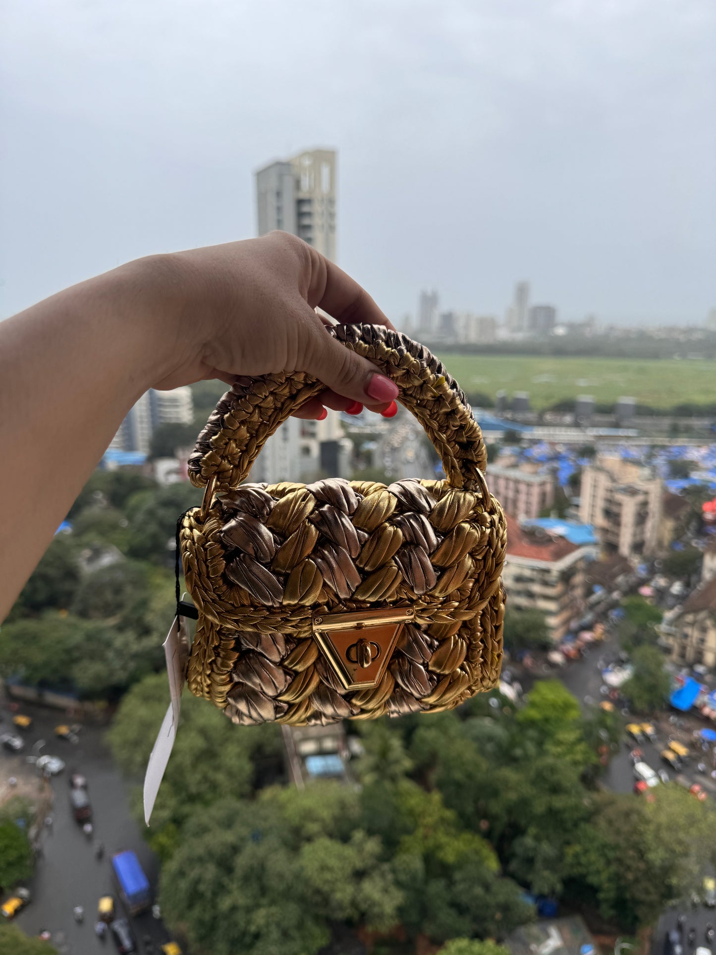 Gold All metallic Bag