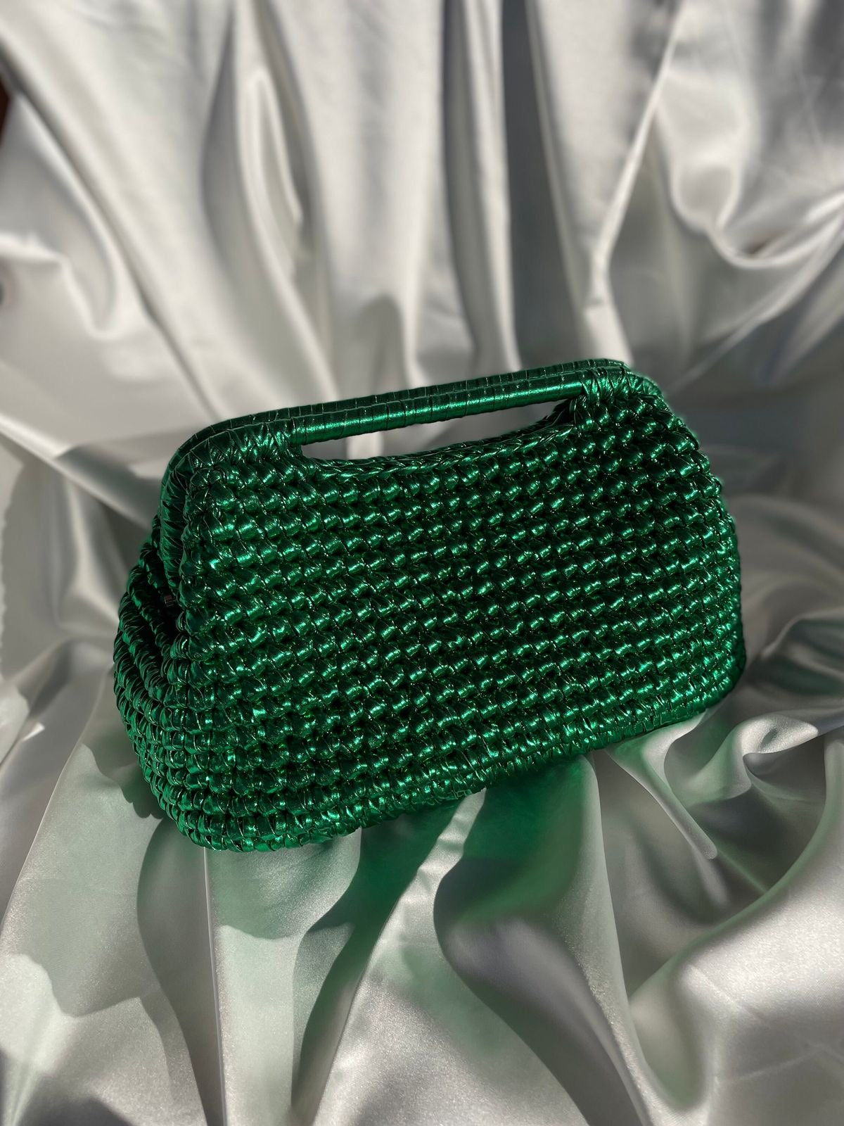 Summer time gladness bottega emerald green bag