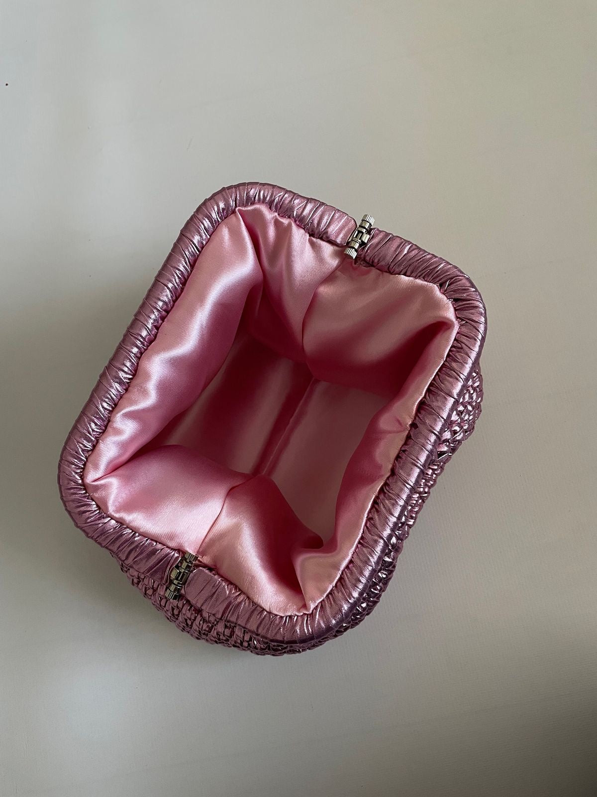 Bottega lilac metallic bag