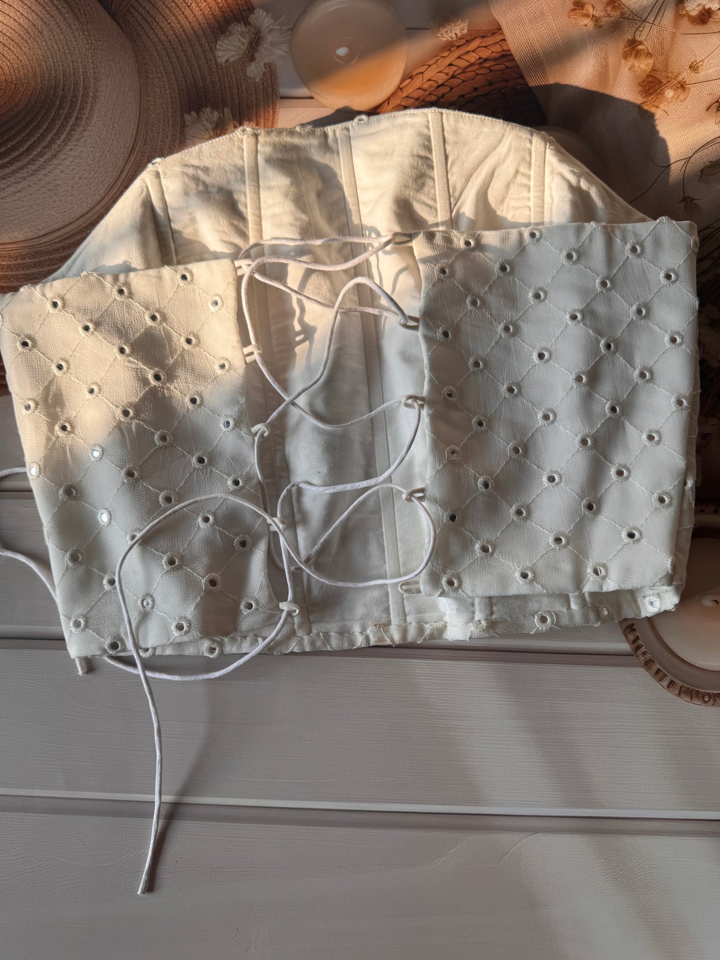 Mirror work corset