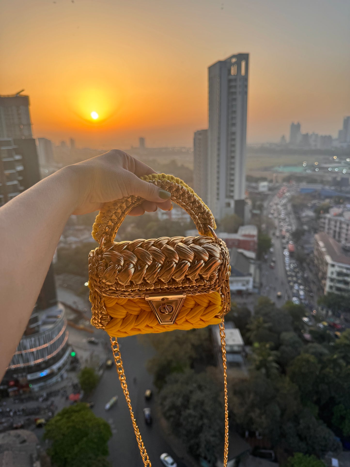 Summer time gladness yellow bag