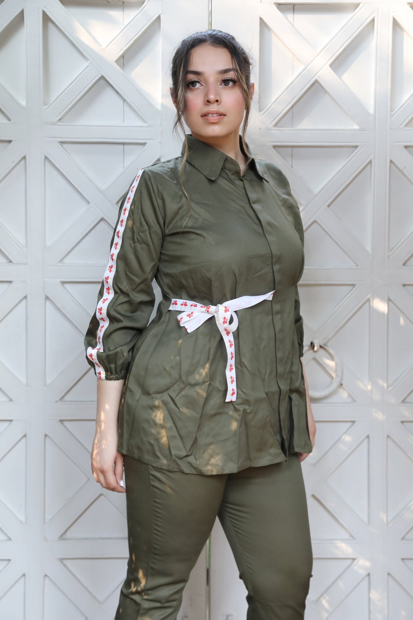 Olive uniform cords