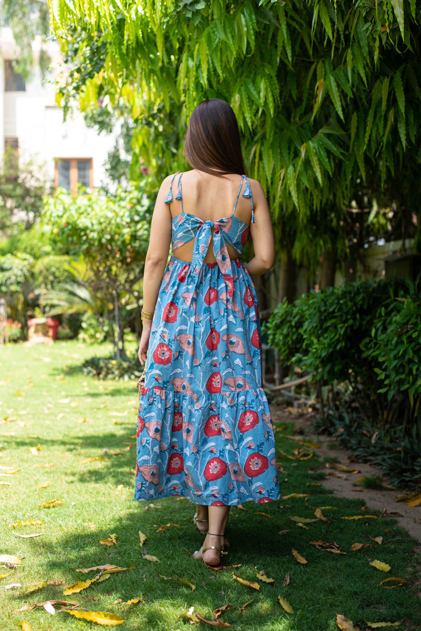 Lotus Leaves Maxi Dress