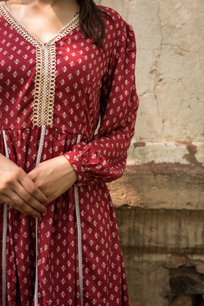 Red Printed Set