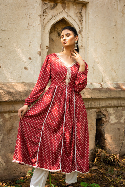 Red Printed Set