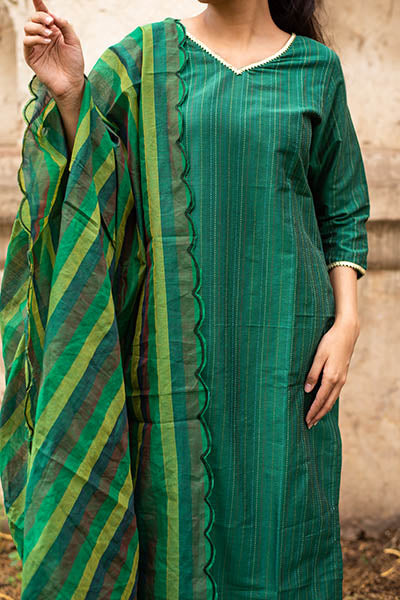 Green Set with Gota Detailing
