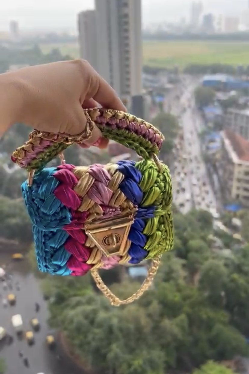 Metallic Multicolour Super Mini Bag