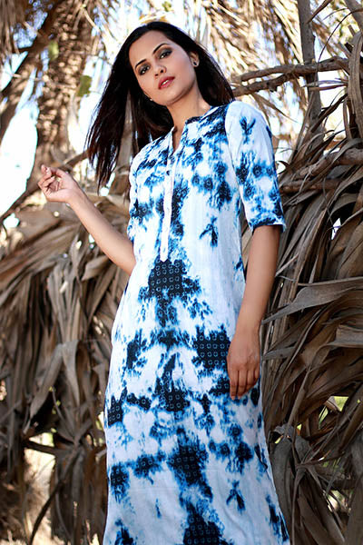 Batik Print Straight Kurti