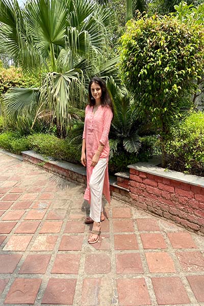 Pink Casual Kurta