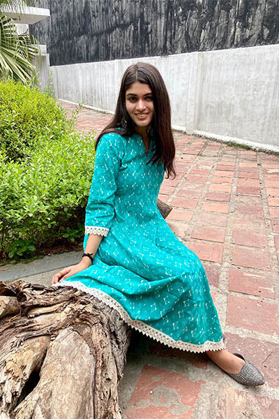Sea Green Kalidaar Kurta Set