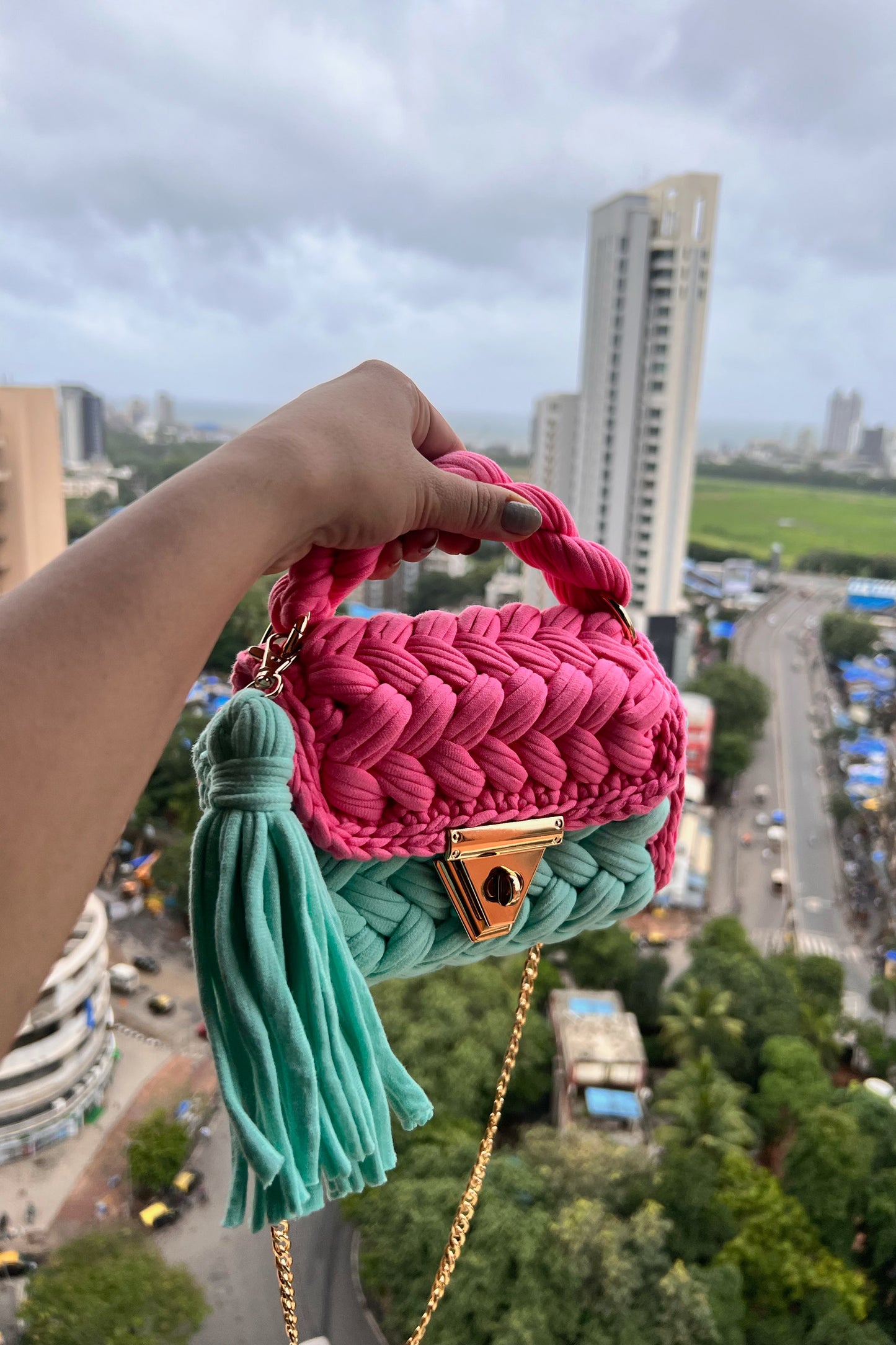 Dual Tone Cres'h Bag