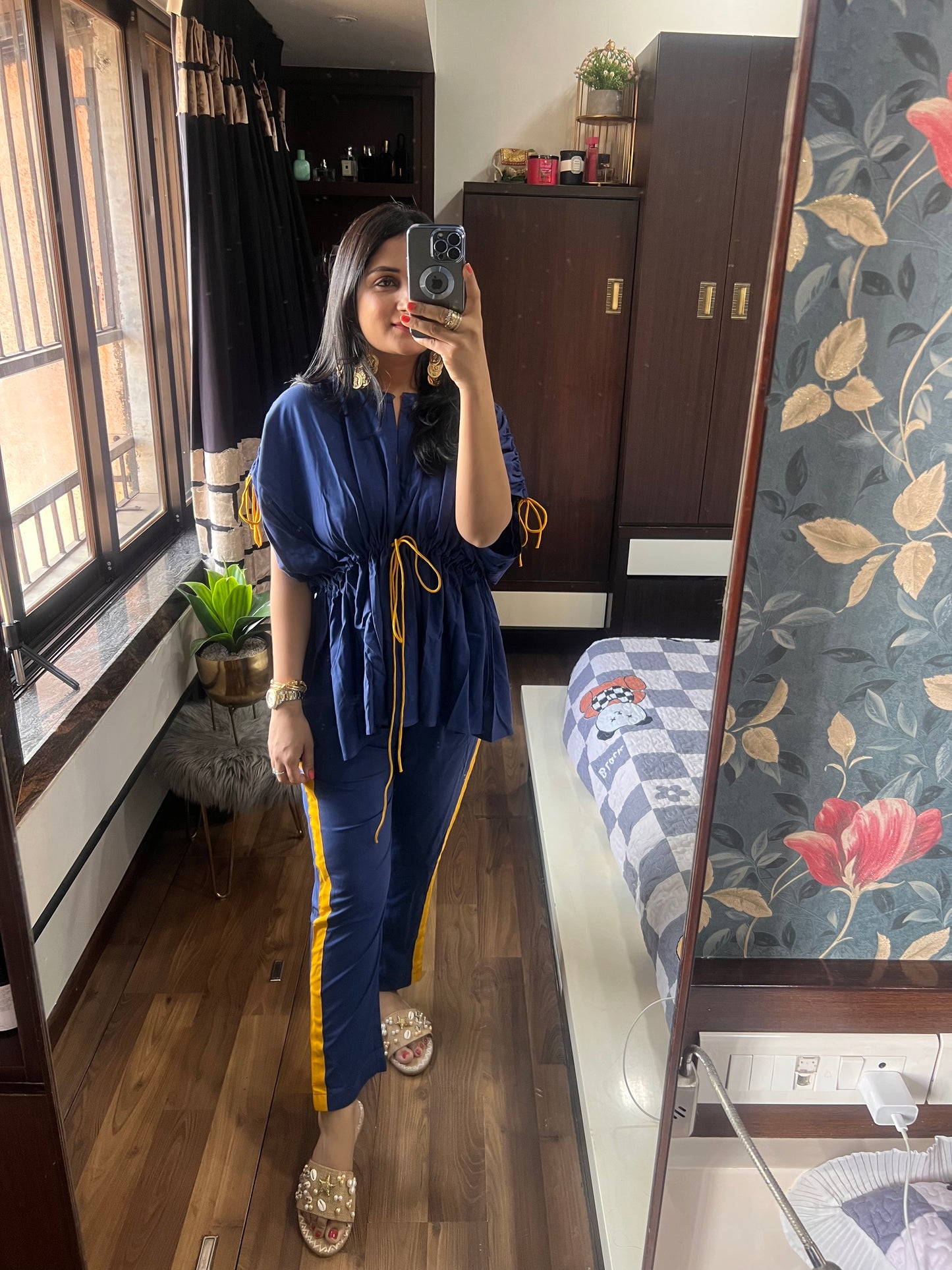 Blue two Piece Co-ord Set