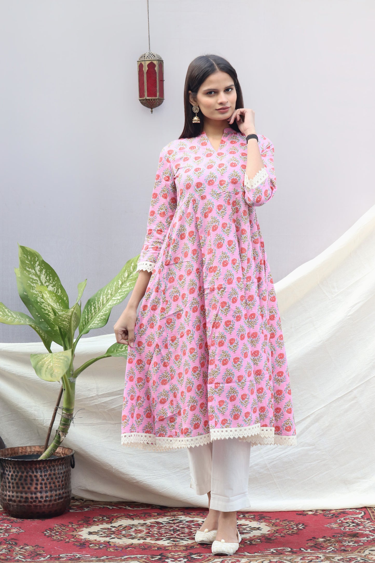 Gulab Anarkali set