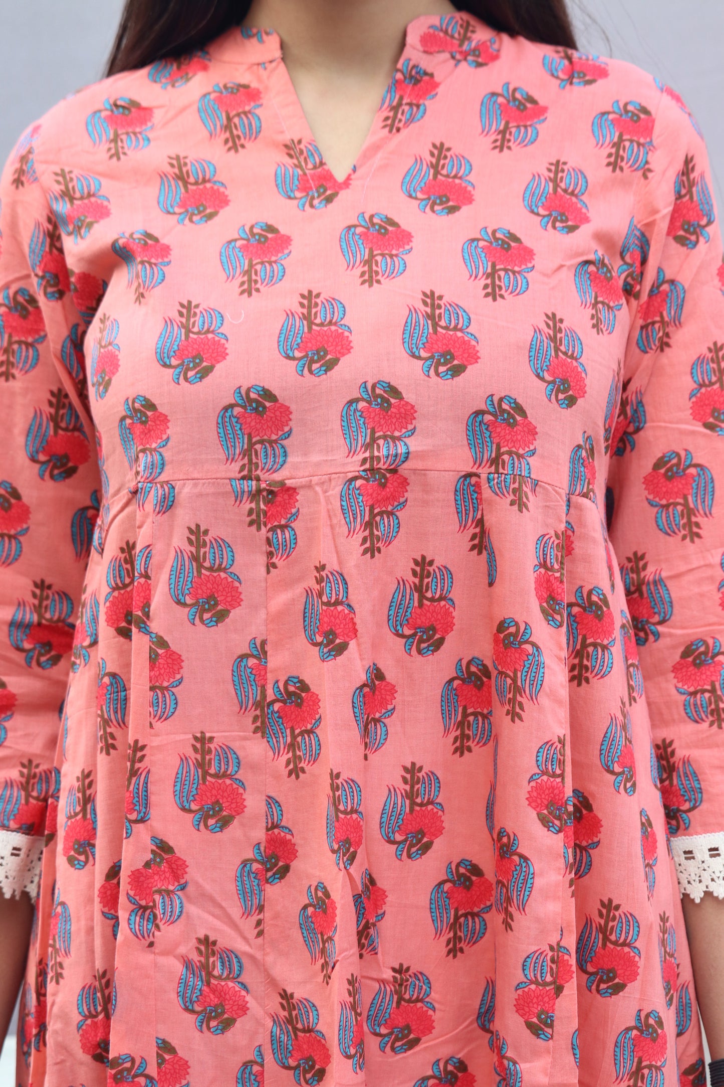 Peach Kurta set