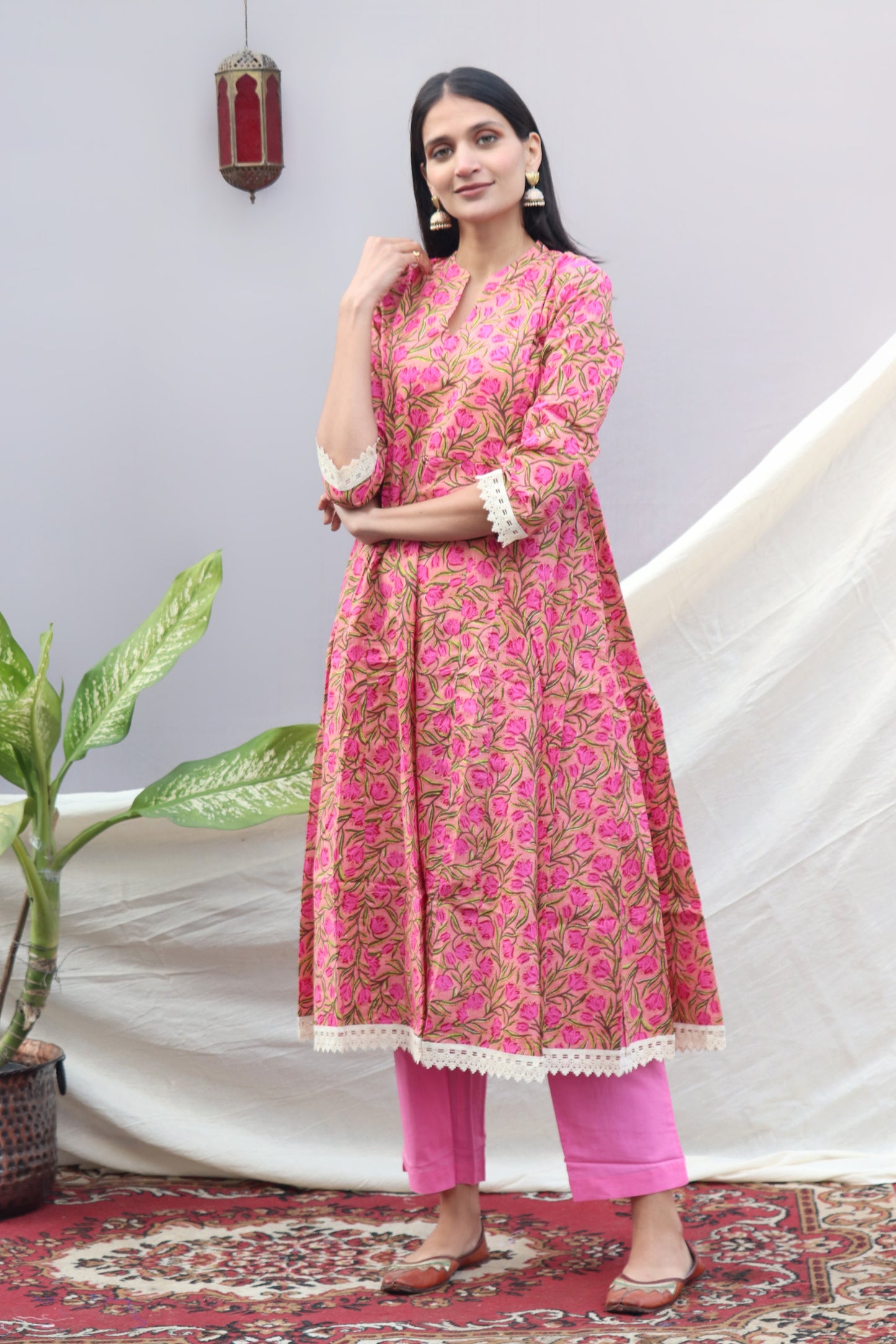 Pink Jaal Set