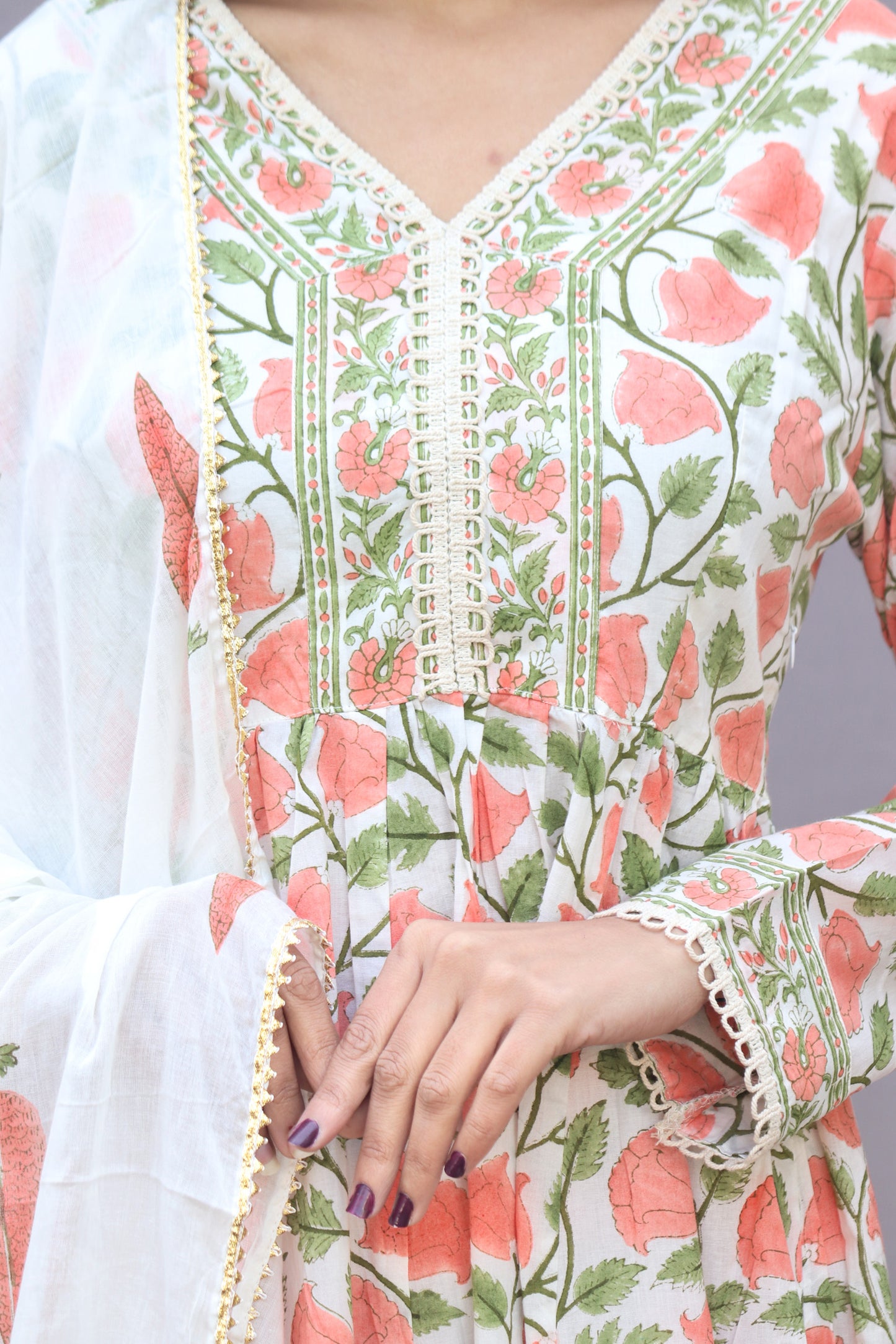 Jaal Blockprinted Suit Set