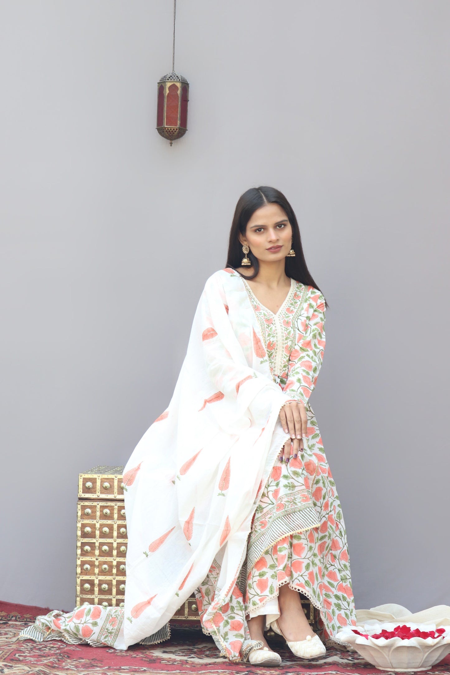 Jaal Blockprinted Suit Set