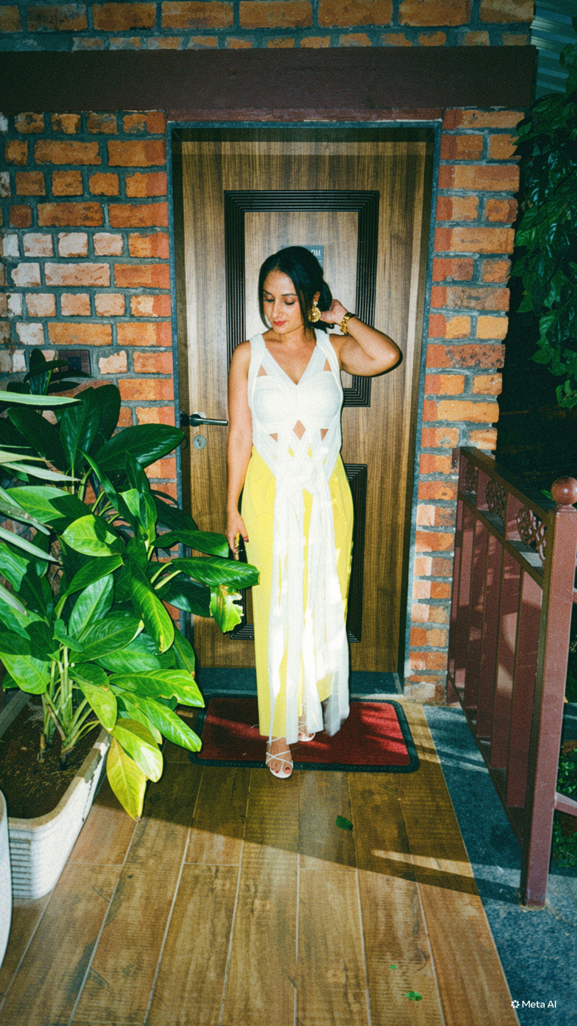 The infinity Khush top in white