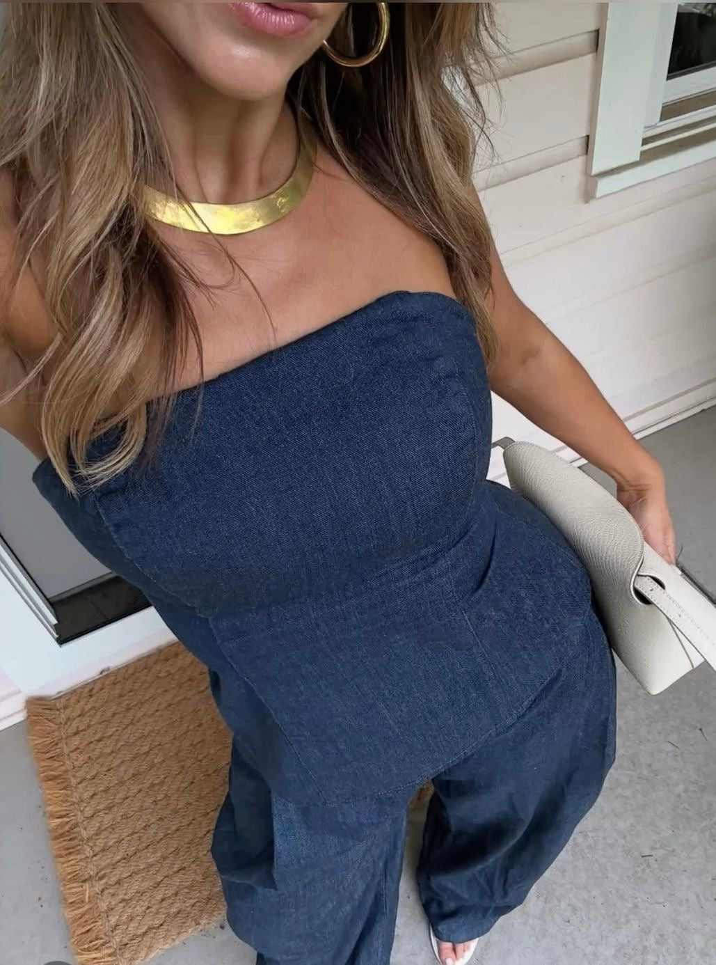 The sculpt denim set