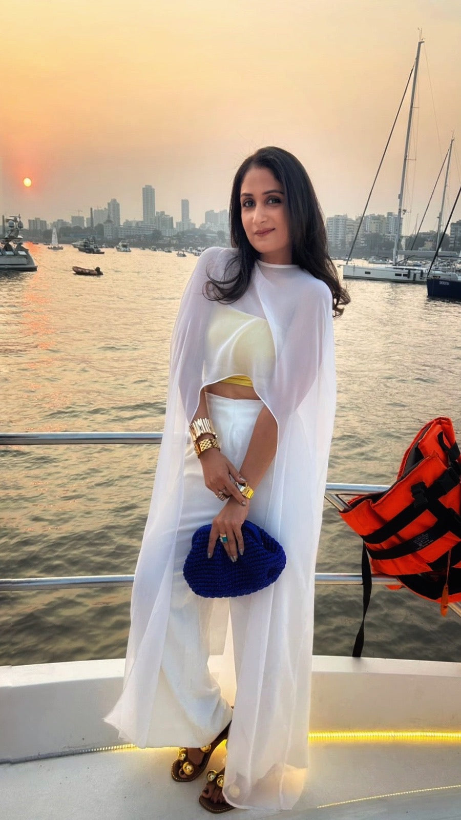 The khaleesi gold white cord set