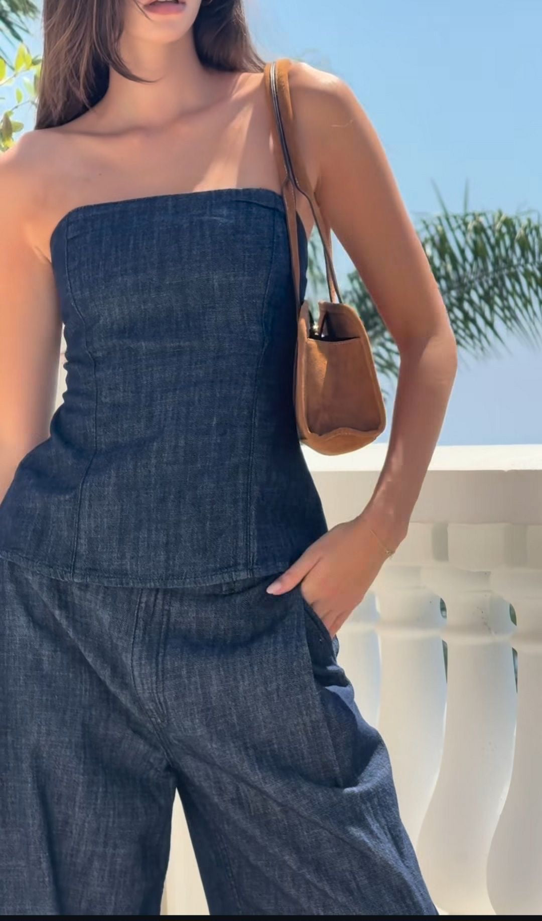 The sculpt denim set