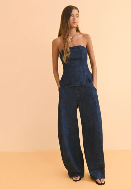 The sculpt denim set