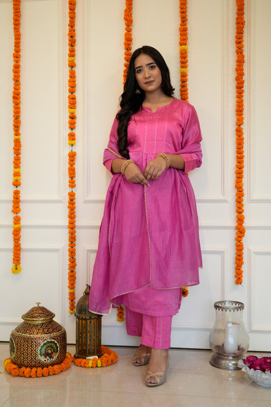 Pink Sitara Kurta Set