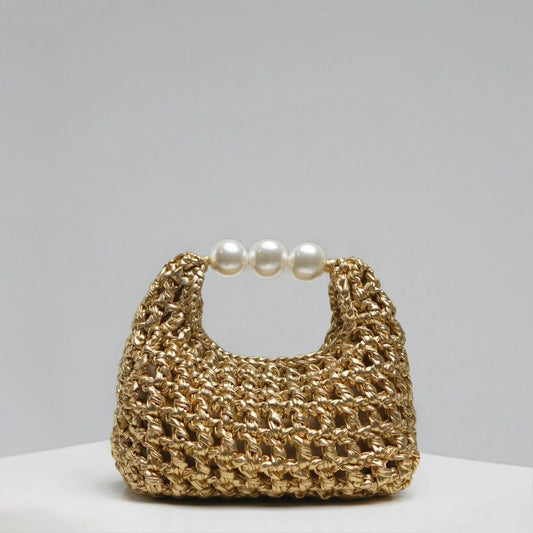 Golden Muse Pearl Bag