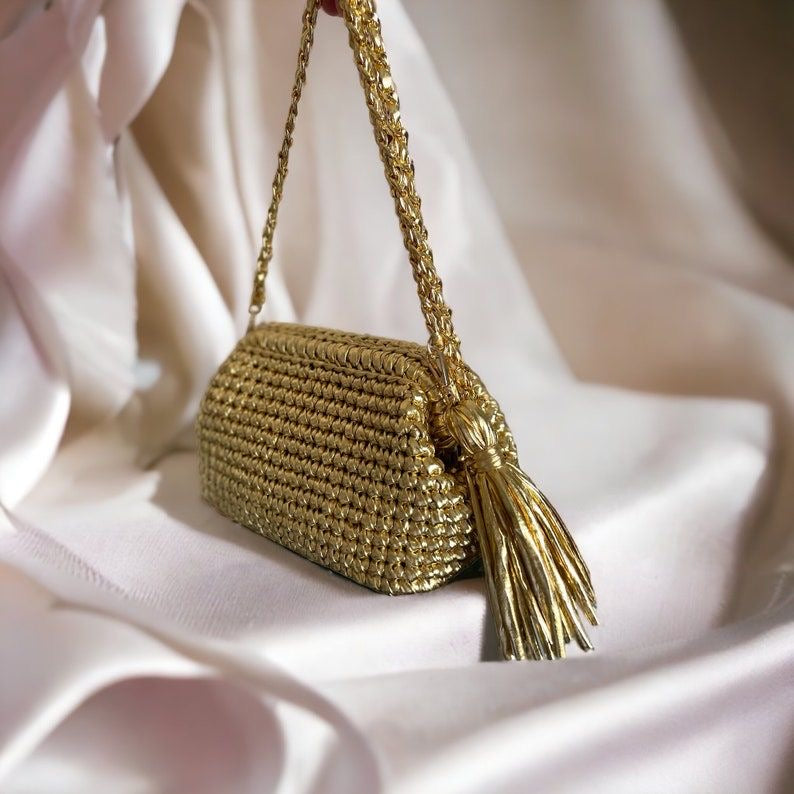Bottega gold metallic clutch bag