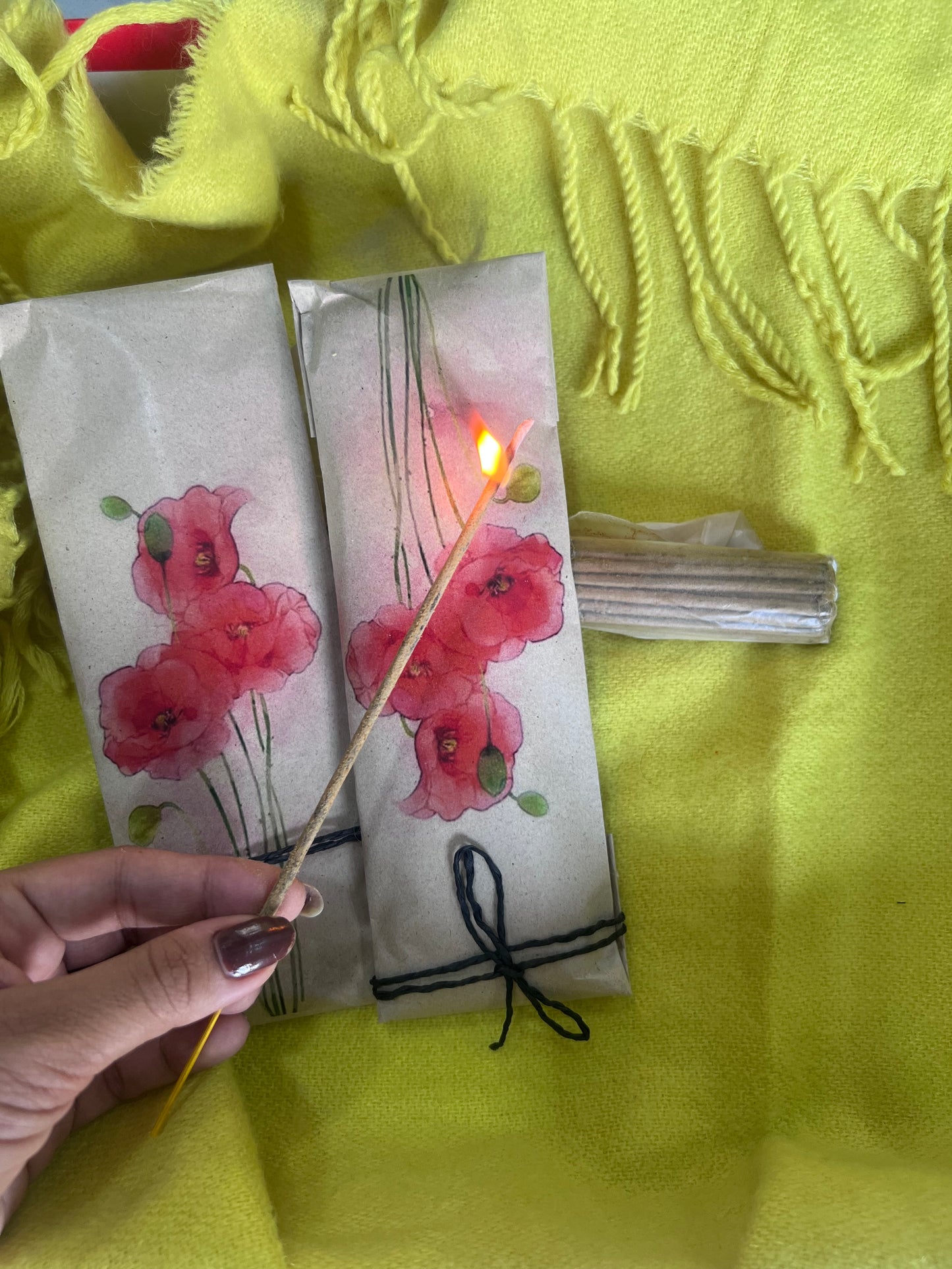 Incense stick rose