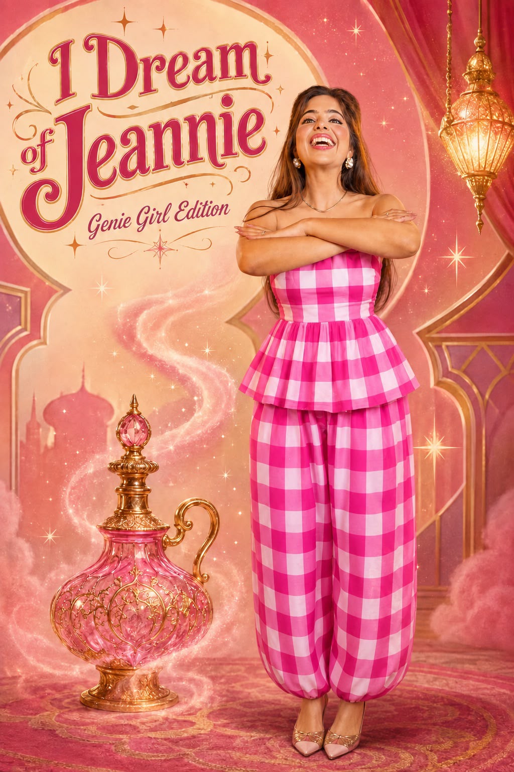 Rose picnic gingham set