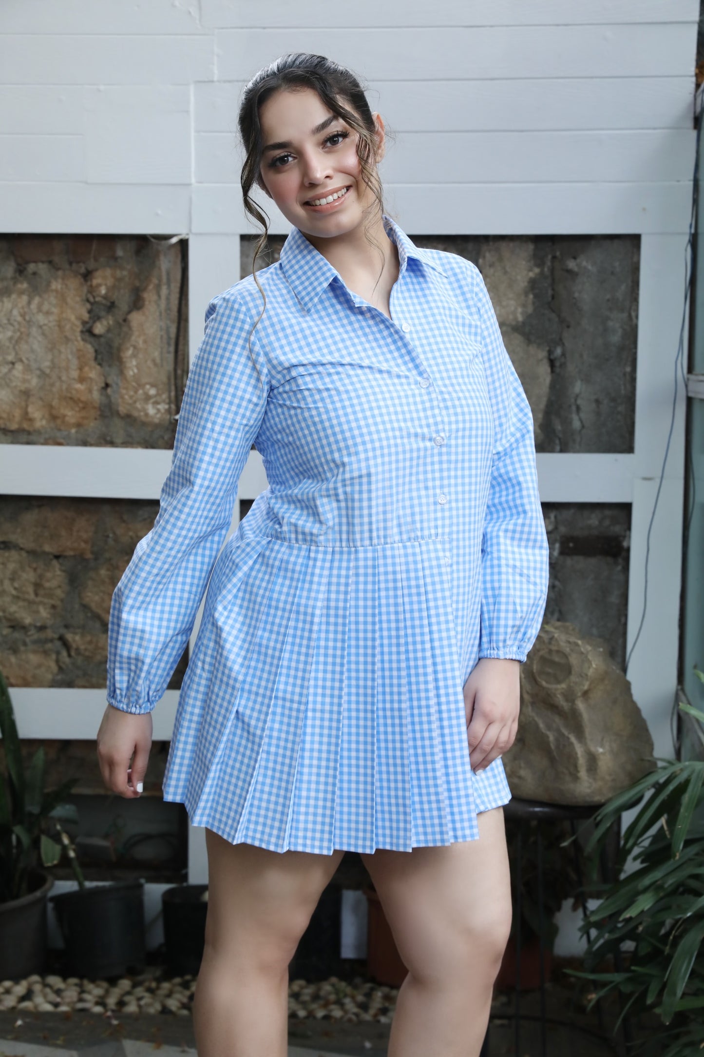 School girl pleated dress