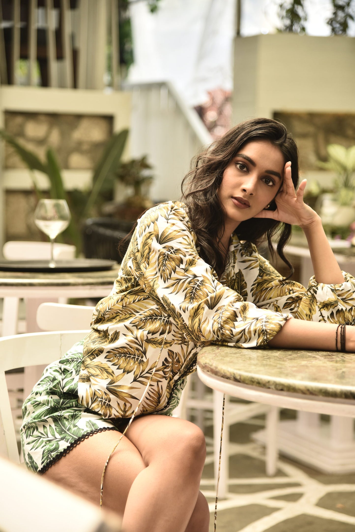 Leaves print Coord set