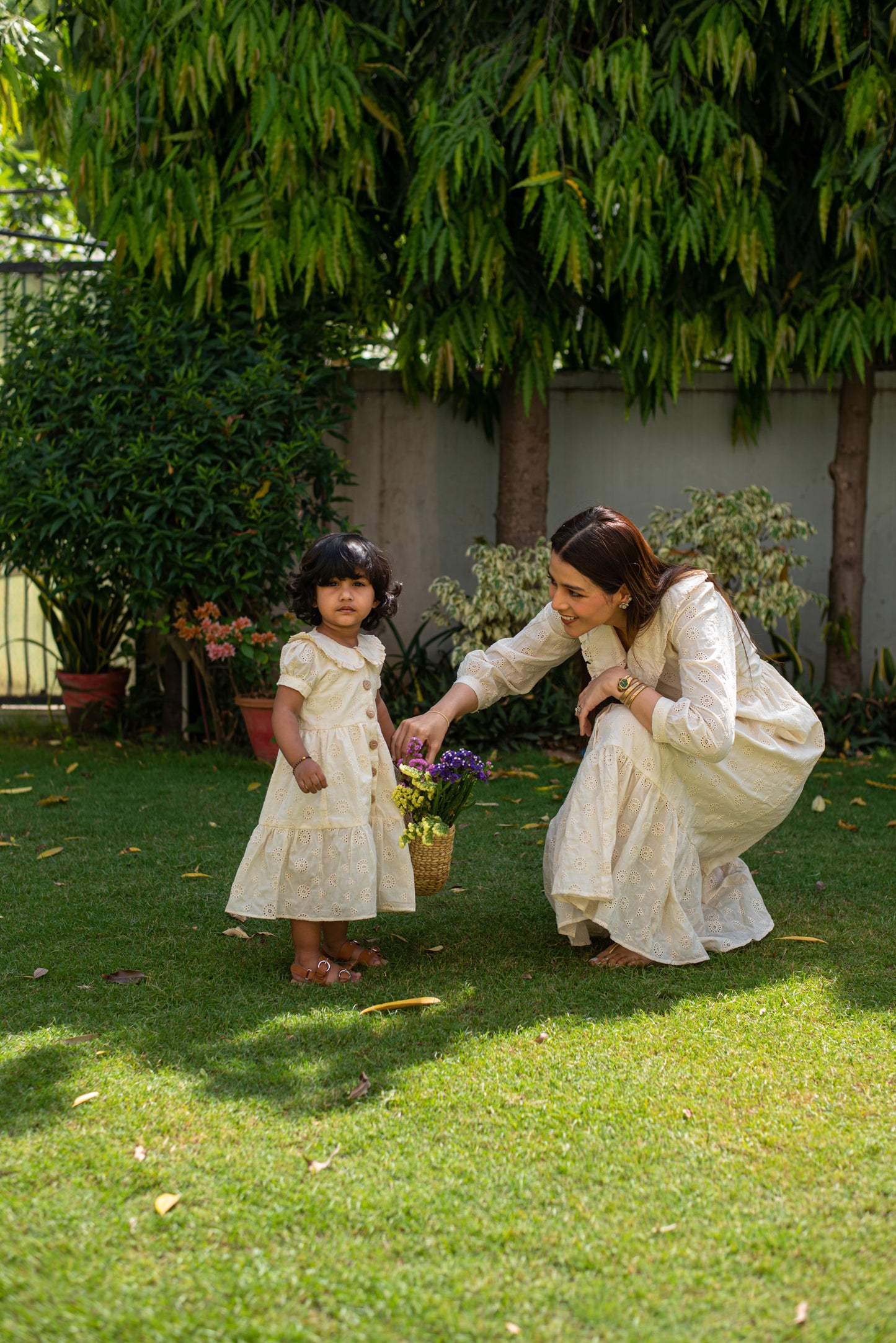 White Cutwork Maxi Dress