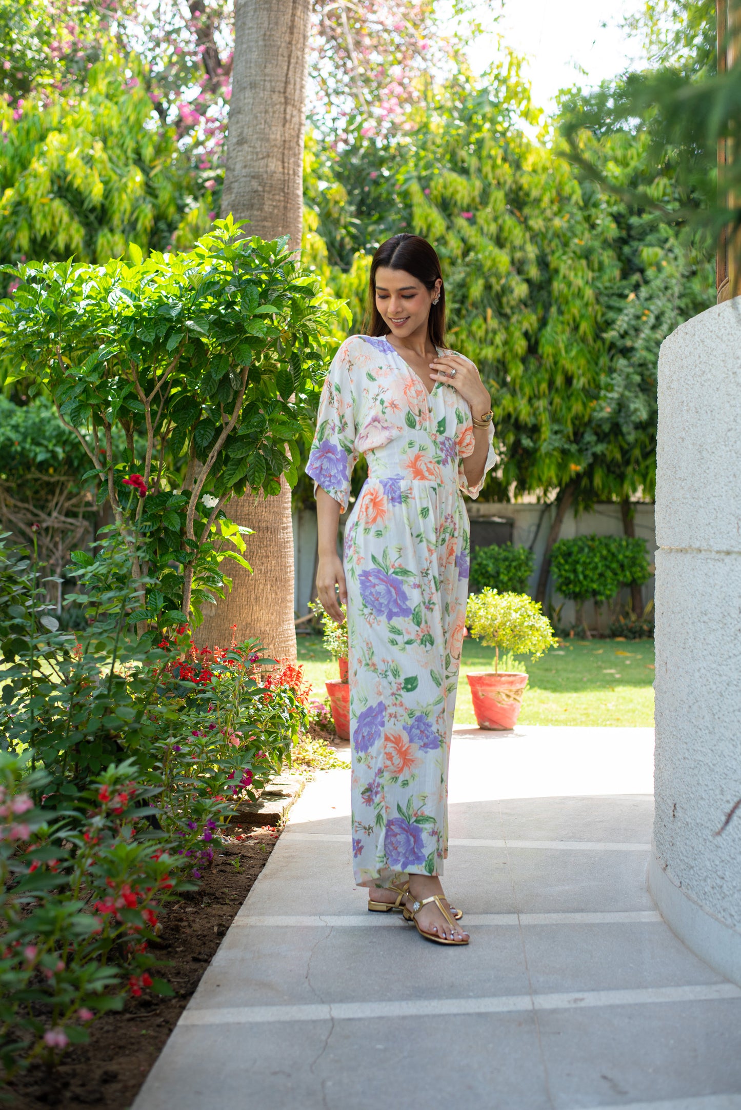 Summer pastels Floral Jumpsuit