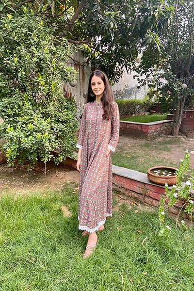 Multicolor Anarkali set