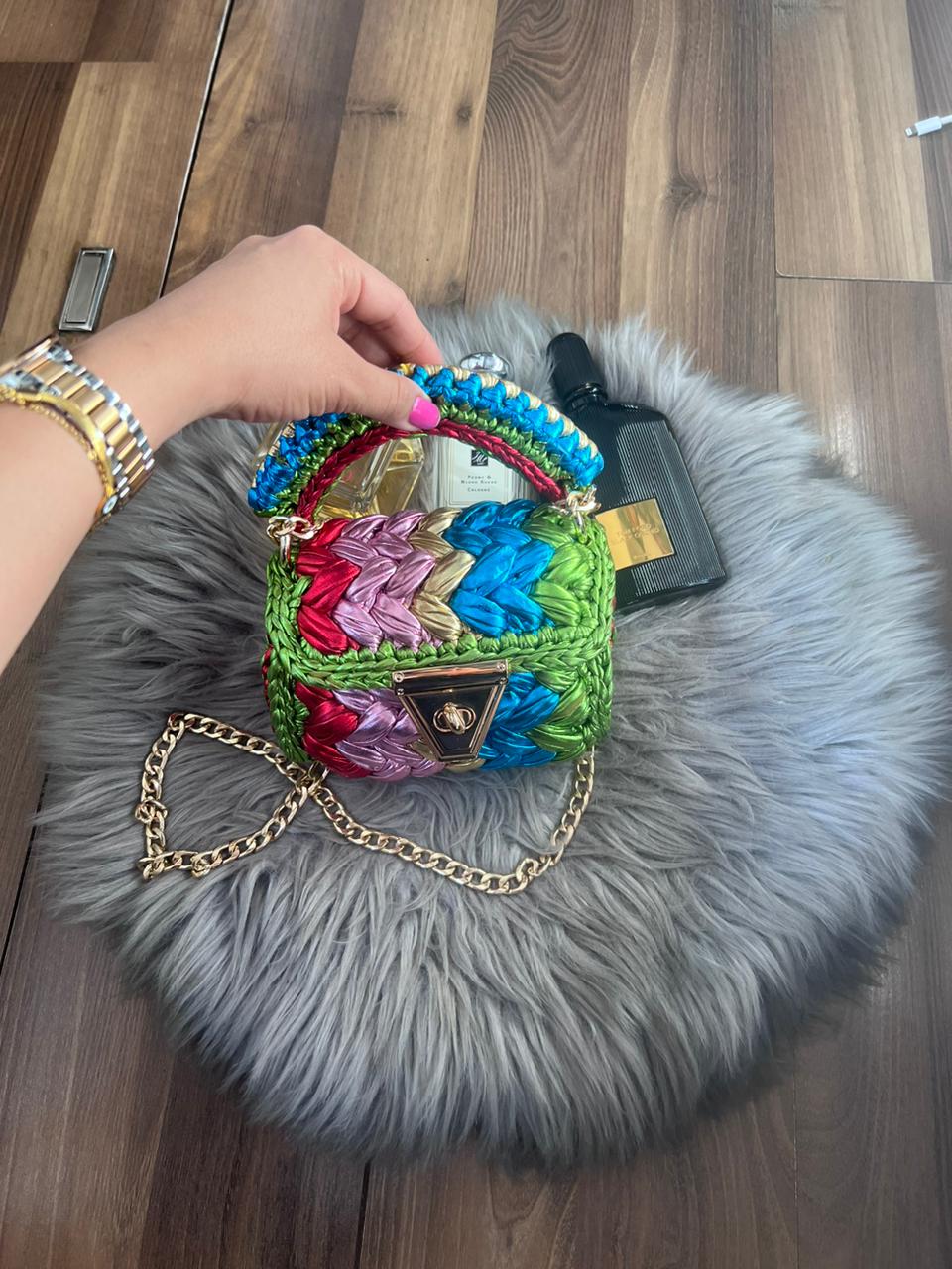 Rainbow Metallic Bag